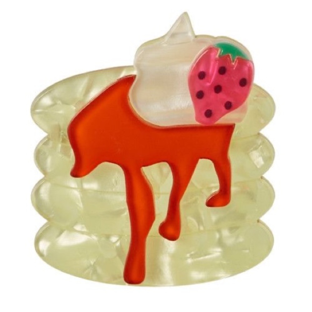 Erstwilder Patsy’s Pancake Stack Brooch Rare